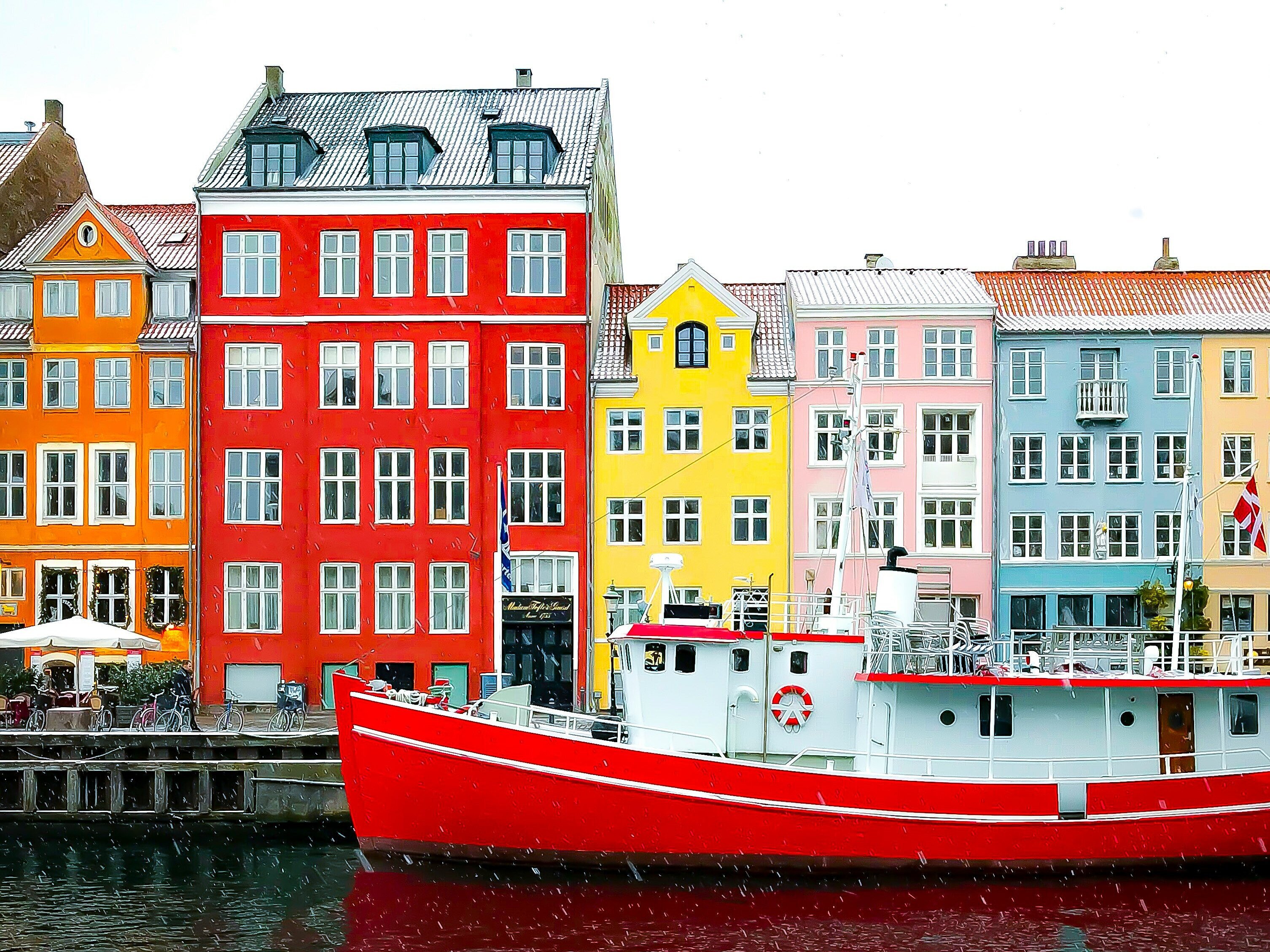 Häuserreihe in Kopenhagen