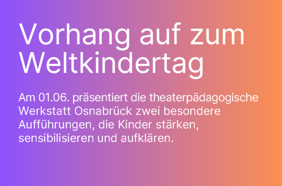 Plakat zum Weltkindertag