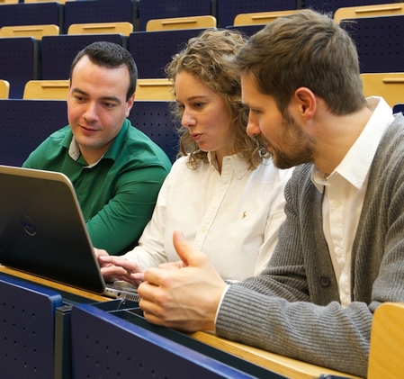 Students in the lecture theatre