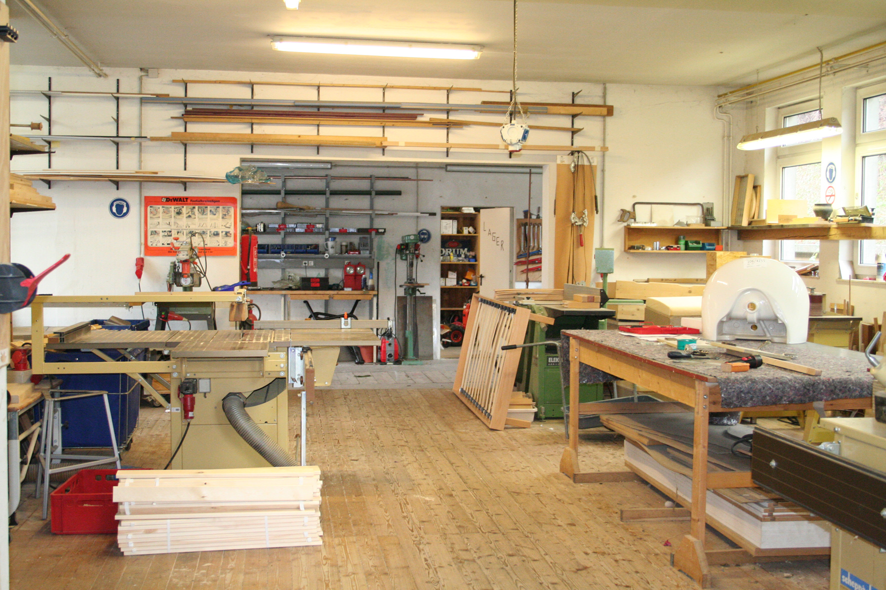 Blick in die Hausmeisterwerkstatt